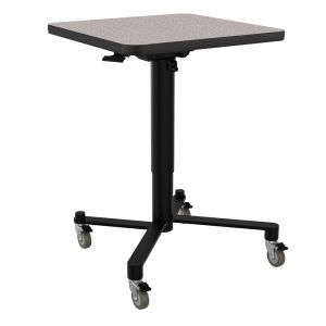 NPS® Air-Lift Café Table, 24" Square, High Pressure Laminate Top, Particleboard Core/Vinyl T-Mold