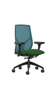 9to5 Seating Vault Mesh Mid-Back 300 LB Office Chair, Adjustable Back, Seat Slider, Enhanced Knee Tilt Control, 6-Way Adjustable Arms