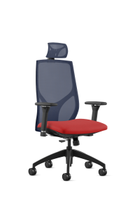 9to5 Seating Vault High-Back Mesh Task Chair - Upholstered Seat