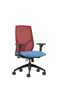 9to5 Seating Vault Mesh Mid-Back 300 LB Office Chair, Adjustable Back, Seat Slider, Simple Synchro-Tilt Control, 8-Way Adjustable Arm