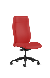 9to5 Seating Acclaim High-Back 300 LB Executive Office Chair, Weight Balanced Control, Armless