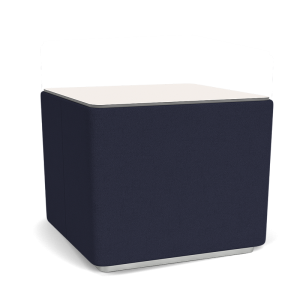 Lesro Bloom Cube Table with Solid Surface Top - 16" Tall