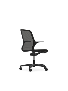 9to5 Seating Omnia All Mesh 300 LB Office Chair, Weight Balanced Control, Fixed Arm