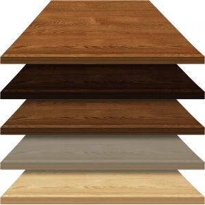 E*Wood Wood Veneer Table Top - 2" thick Oak - 24" x 24"