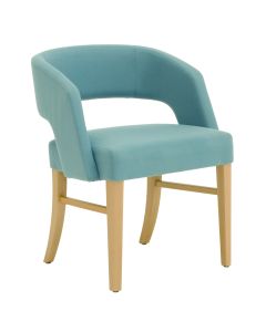 Jasper Chair 350 LB Stella Curved Open Back Side Chair - Upholstered Seat and Back