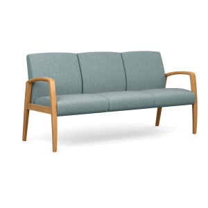 SitOnIt Aviera Wood Reception Seating, Freespan without Central Arms