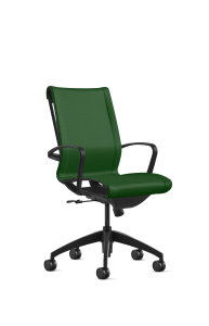 9to5 Seating Cydia 300 LB Upholstered High-Back Executive Office Chair, Swivel Tilt Control, Soft Touch Polyurethane Arms