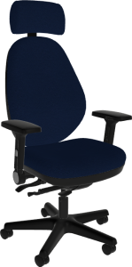 Sitmatic GoodFit® Comfort Memory Foam 450 LB 24/7 Operator Chair with Adjustable High Back, Headrest, Fold-Away Arms & Seat Slider