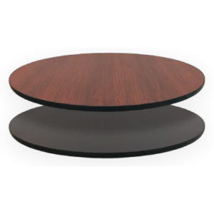 Two-Sided Table Top, Mahogany or Black, 30" Round