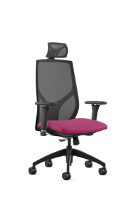 9to5 Seating Vault Mesh High-Back 300 LB Office Chair, Adjustable Back, Seat Slider, Simple Synchro-Tilt Control, 8-Way Adjustable Arm