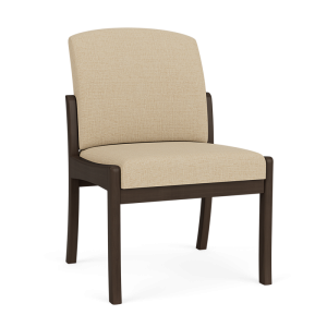 Lesro Weston 300 LB Armless Guest Chair with Wood Frame