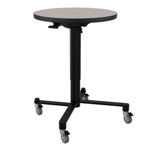 NPS® Air-Lift Café Table, 24" Round, High Pressure Laminate Top, Particleboard Core/Vinyl T-Mold