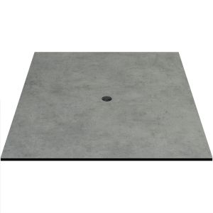 COMPCOR Outdoor Table Top - 36" x 36" - Textured Concrete