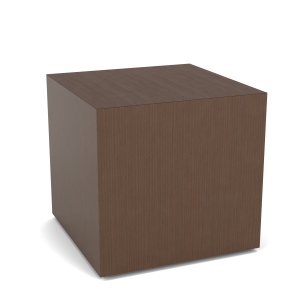 Lesro Mystic Lounge Reception Cube Table, 17"W x 17"D x 16" Tall with Laminate Top