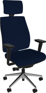 Sitmatic AutoSit.™ 450 LB 24/7 Adjustable High Back Operator Chair with Rocking, Headrest, ViscoElastic Seat Foam & Adjustable Arms