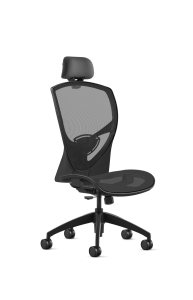 9to5 Seating Theory All Mesh High-Back 300 LB Executive Office Chair, Simple Synchro Control, Armless
