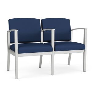 Lesro Amherst Steel 300 LB 2 Seater with Center Arm