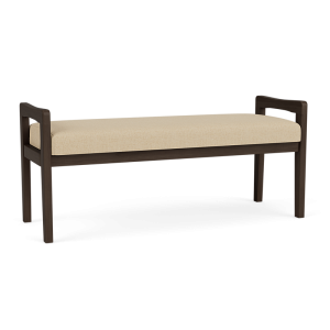 Lesro Weston 550 LB 2 Seat Bench with Wood Frame
