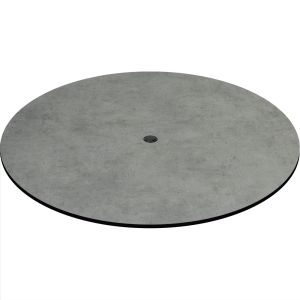COMPCOR Outdoor Table Top - 48" Round - Textured Concrete