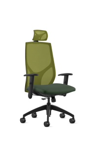 9to5 Seating Vault Mesh High-Back 300 LB Office Chair, Adjustable Back, Seat Slider, Simple Synchro-Tilt Control, 2-Way Adjustable Black Arms