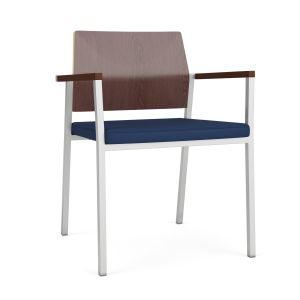 Lesro Avon 300 LB Heavy Duty Guest Chair with Upholstered Seat and Laminate Back
