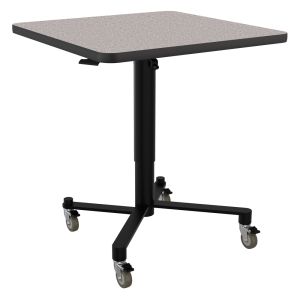NPS® Air-Lift Café Table, 30" Square, High Pressure Laminate Top, Particleboard Core/Vinyl T-Mold