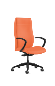 9to5 Seating Acclaim High-Back 300 LB Executive Office Chair, Weight Balanced Control, Cantilever Arms