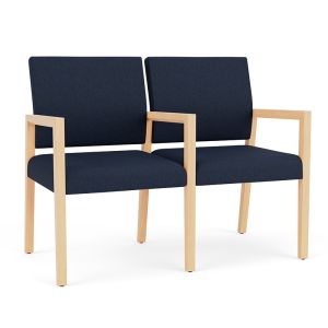 Lesro Brooklyn® Heavy Duty 2 Seat With Center Arm Sofa