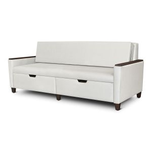 Kwalu Carrara Healthcare Facility Sleeper Sofa 72” Sleep Surface with Drawers, Upholstered Seat Rail, and Durable Kwalu Legs