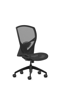 9to5 Seating Theory All Mesh Mid-Back 300 LB Office Chair, Full Synchro Control, Armless