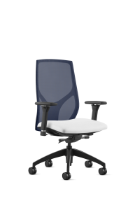 9to5 Seating Vault Mesh Mid-Back 300 LB Office Chair, Adjustable Back, Seat Slider, Full Synchro-Tilt Control, 10-Way Adjustable Arm