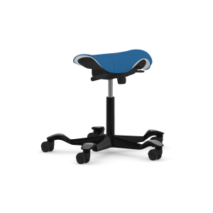 Hag Capisco Puls Ergonomic Office Stool, Plastic Seat with Upholstered Cushion