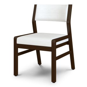 Kwalu Caterina 350 LB Commercial Reception Area Armless Guest Chair, Upholstered Back – 21.75”W