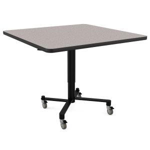 NPS® Air-Lift Café Table, 42" Square, High Pressure Laminate Top, MDF Core/ProtectEdge