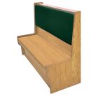 Shepard Engineered Wood Restaurant Booth with Upholstered Backrest - Single - 72" W