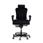 Concept Seating 550 LB 24/7 Multi-Shift Extra Wide Heavy Duty Operator Stool - Model 3152HR Stool