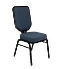 NPS® 9600 Series Premium Fabric Upholstered Flex-Back 300 LB Banquet Chair, Morticia Blue Lagoon - Model 9684-BG