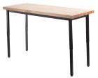 Heavy Duty 500 LB Adjustable All-Purpose Table - Butcher Block Top - 24" W x 60" L
