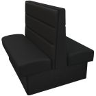 Luther Restaurant Booth with Horizontal Channel Back - Double - 84" W