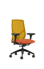 9to5 Seating Vault Mesh Mid-Back 300 LB Office Chair, Adjustable Back, Seat Slider, Full Synchro-Tilt Control, 6-Way Adjustable Arms