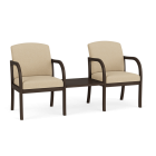 Lesro Weston 300 LB 2 Chairs with Connecting Center Table