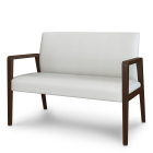 Kwalu Valdina Wallsaver 46” Extra Wide 500 LB Commercial Guest Chair with Fixed Short Back