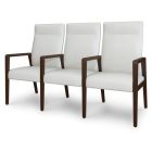 Kwalu Valdina Commercial Reception Area Multiple Guest Chair with Wallsaver Design and Fixed Tall Back