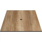 COMPCOR Outdoor Table Top - 30" x 30" - Vintage Oak