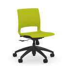 9to5 Seating Vox 300 LB Swivel Tilt Task Chair, Plastic Back, Armless