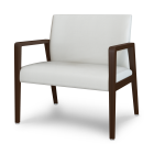 Kwalu Valdina Wallsaver 34” Extra Wide 500 LB Commercial Guest Chair with Fixed Short Back