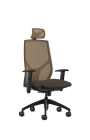 9to5 Seating Vault Mesh High-Back 300 LB Office Chair, Adjustable Back, Seat Slider, Full Synchro-Tilt Control, 4-Way Adjustable Black Arm