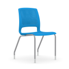 9to5 Seating Dash All Plastic 4-Leg Stacking Armless 300 LB Guest Chair