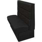 Luther Restaurant Booth with Horizontal Channel Back - Single - 60" W