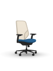 9to5 Seating Tori High-Back 300 LB Office Chair, Simple-Synchro Control, Mesh Back, Height Adjustable Arms